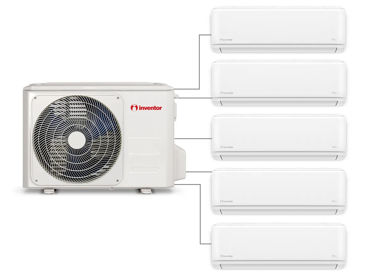 Unitate exterioară split INVENTOR 42000 BTU U5MRSL(5)-42 R32 5 conexiuni