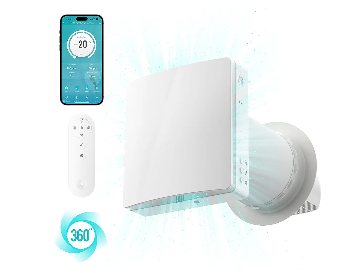 Recuperator de aer cu sistem de ventilație NEOVENT KNF 60 PAIR, control Wi-Fi