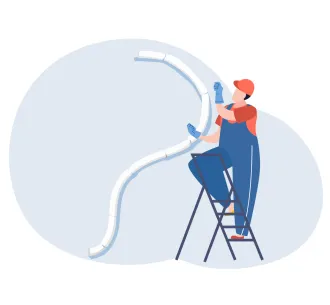 Preinstalarea (instalarea traseului, prima etapa) pentru aparatele de aer conditionat 24000 BTU