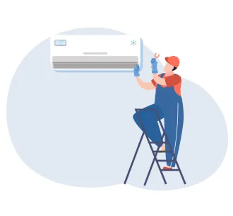 Instalarea unitatii interioare  12000 BTU