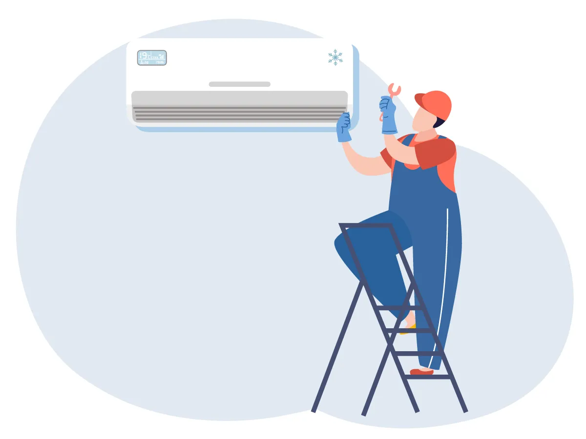 Instalarea unitatii interioare 24000 BTU