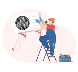 Demontarea unitatii exterioare 24000 BTU