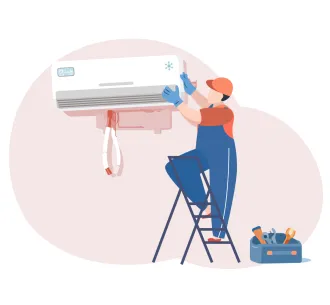 Demontarea unitatii interioare a condiționerului 9000 BTU