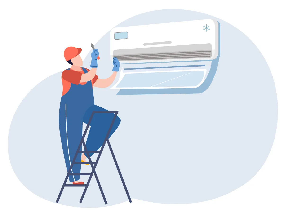 Instalarea deflectorului pentru aparate de aer conditionat tip split