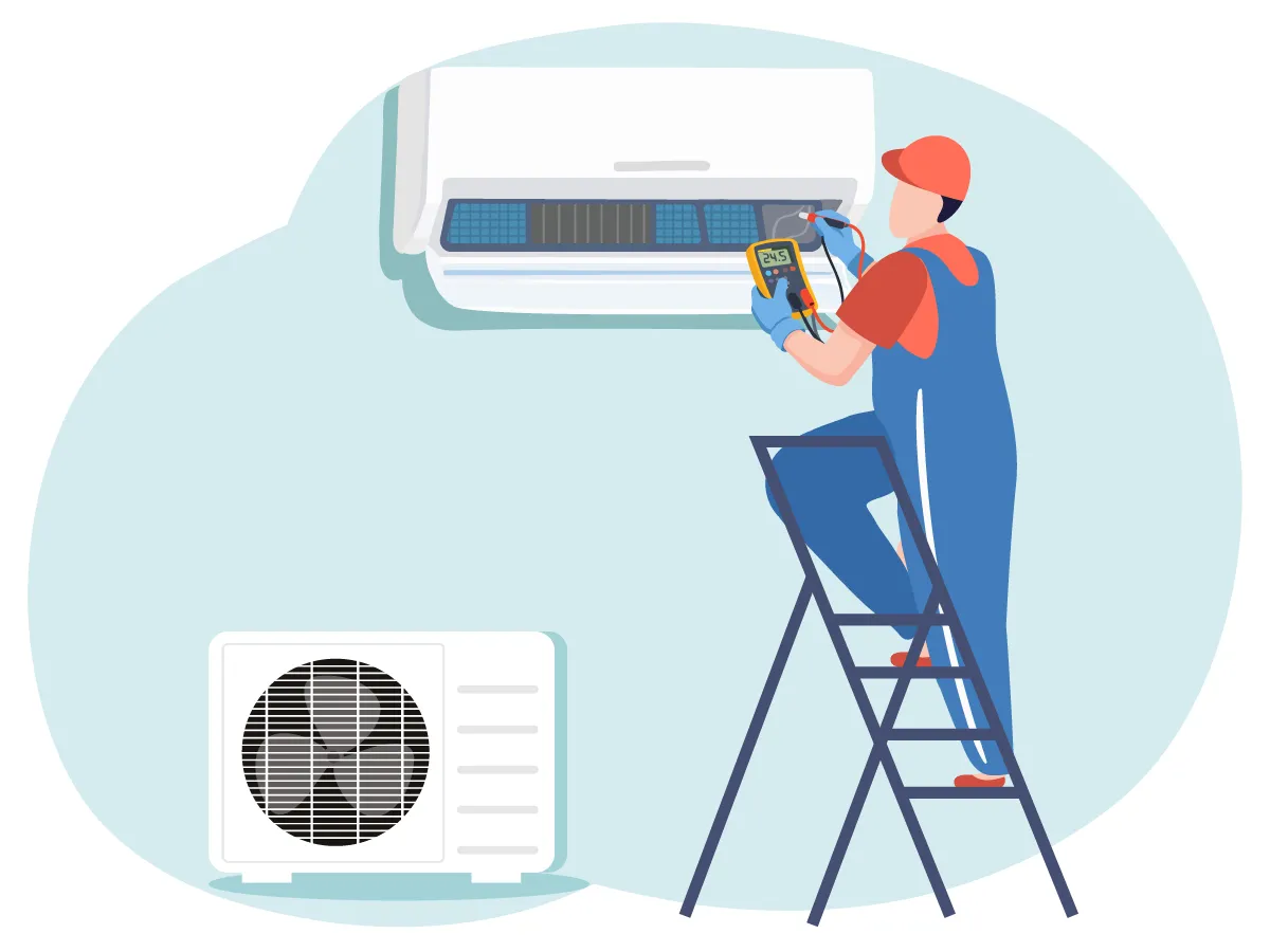 Serviciu de diagnosticare pentru aparatele de aer condiționat de 9000 BTU