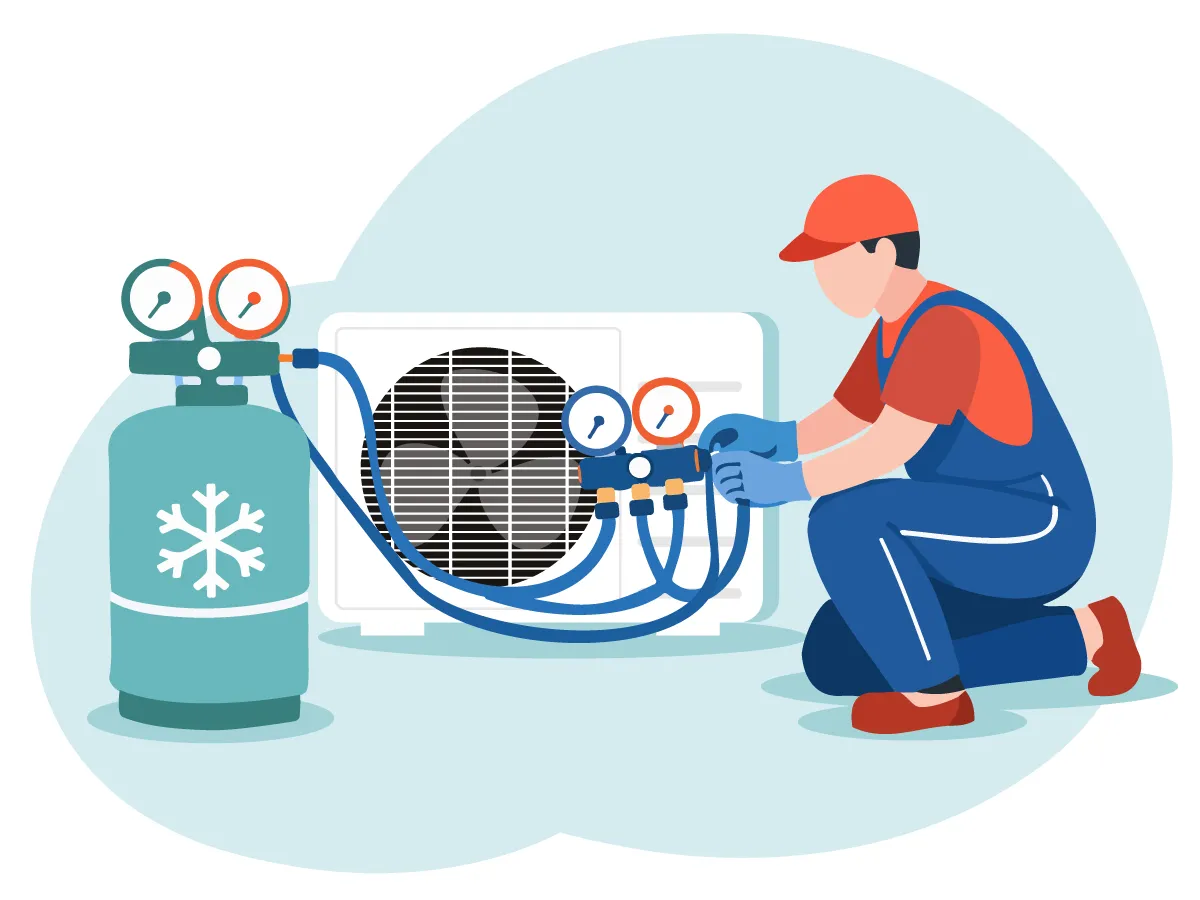 Serviciu de alimentare cu agent frigorific pentru aparatele de aer condiționat de 18000 BTU