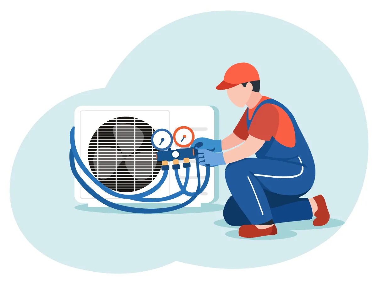 Serviciu de detectare a scurgerilor de freon la aparatele de aer condiționat serviciu/ora