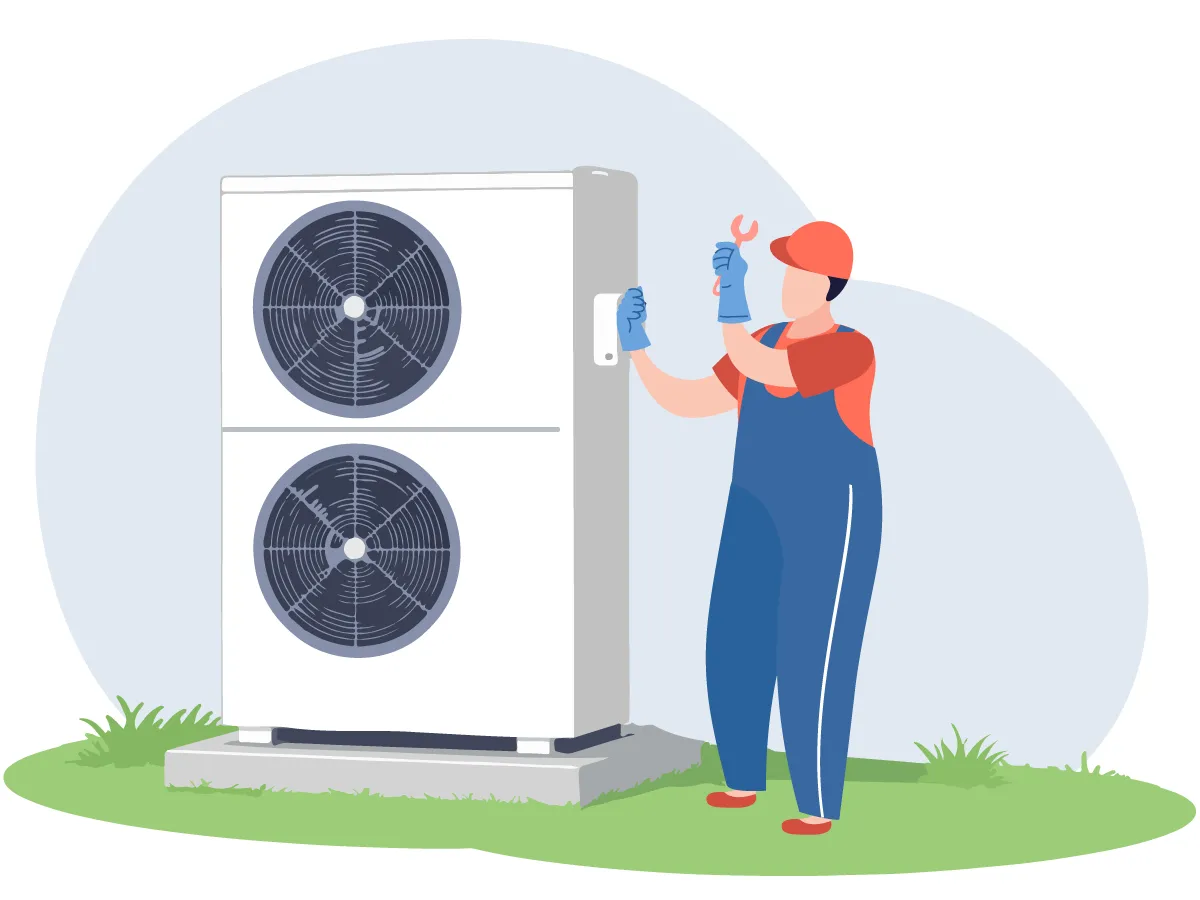 Instalarea pompelor de caldura (aer-apa) pana la 6 kW