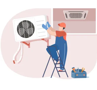 Demontarea unitatii exterioare de tip caseta 18000 BTU