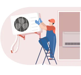 Demontarea unitatii exterioare de tip consola 12000 BTU