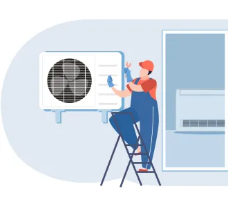 Instalarea unitatii exterioare de tip consola 12000 BTU