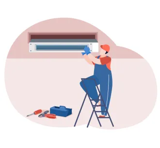 Demontarea unitatii interioare de tip canal slim 12000 BTU