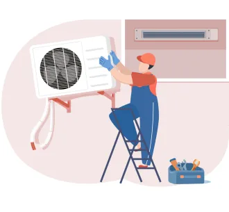 Demontarea unitatii exterioare de tip canal slim 12000 BTU