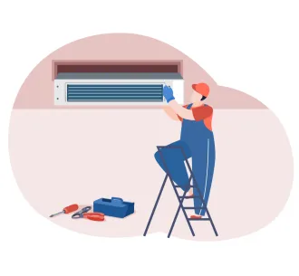 Demontarea unitatii interioare de tip canal 30000 BTU