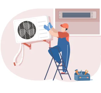 Demontarea unitatii exterioare de tip canal 28000 BTU