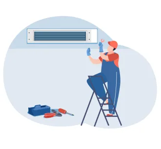 Instalarea unitatii interioare de tip canal 28000 BTU