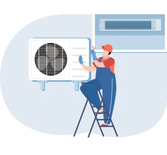 Instalarea unitatii exterioare de tip canal 36000 BTU