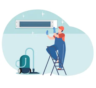 Profilaxia aparatului de aer conditionat de tip canal 42000 BTU