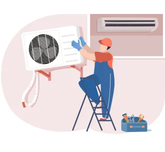 Demontarea unitatii exterioare de tip podea, tavan 48000 BTU