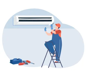 Instalarea unitatii interioare de tip podea, tavan 9000 BTU