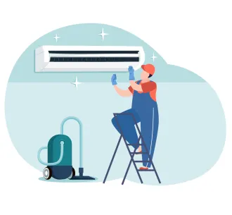 Profilaxia aparatului de aer conditionat de tip podea, tavan 24000 BTU