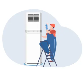 Demontarea sau instalarea unitatii interioare de tip coloana 