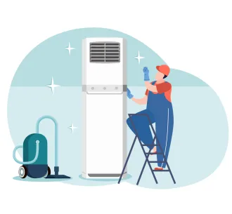 Profilaxia aparatului de aer conditionat de tip coloana 