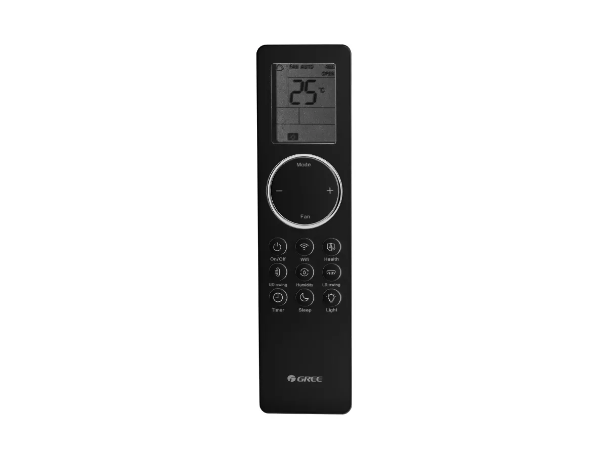 Telecomandă pentru conditioner Gree AIRY BLACK Inverter R32 GWH09AVCXB-K6DNA1A/I 9000 BTU