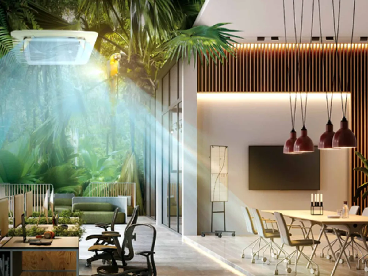 Poza bloc interior caseta Haier 18000BTU, deja montata