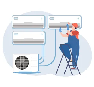 Instalarea standard sistemelor de tip multi-split cu 3 conexiuni 
