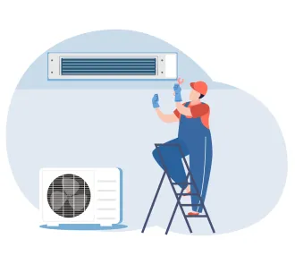 Instalarea standard conditionerelor de tip canal 18000 BTU (5,0 - 6,1 kW)