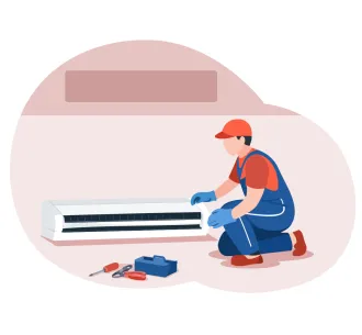 Demontarea unitatii interioare de tip podea, tavan 9000 BTU