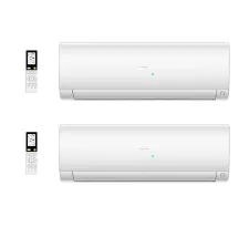 Poza a unităților interioare  Haier Multi Split pentru un apartament cu 2 camere de până la 50 m², în partea dreaptă