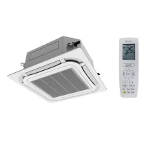 Poza bloc interior GREE tip caseta Inverter R32 GKH(12)BB-12000 BTU si telecomanda