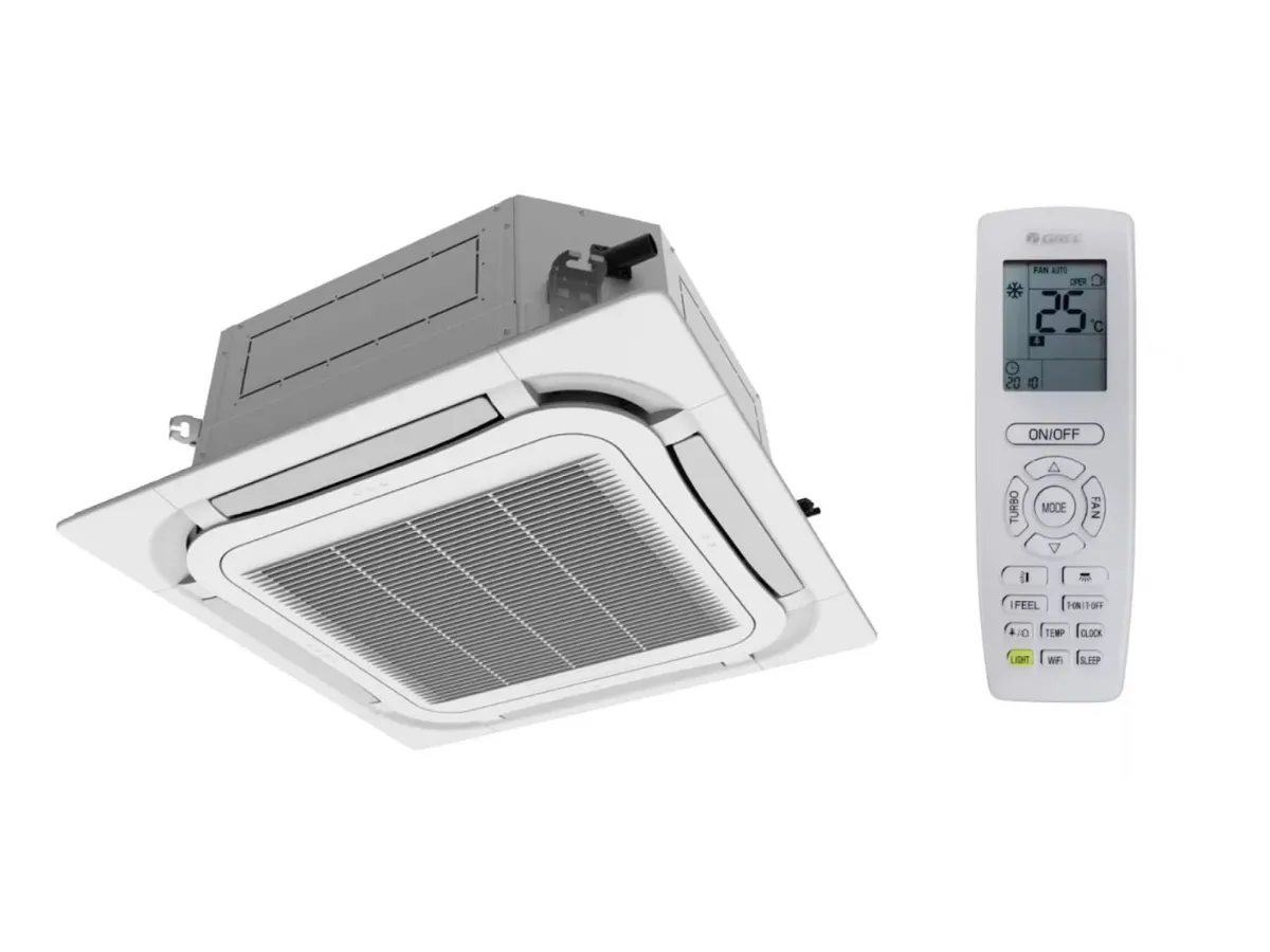 Poza bloc interior GREE tip caseta Inverter R32 GKH(24)BC-24000 BTU si telecomanda