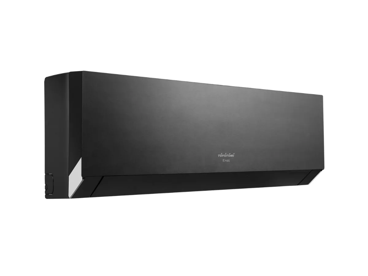 Poza bloc interior din partea stinga Toyotomi ERAI ALL DC Inverter R32 CTN/CTG-335BRM 12000 BTU negru