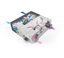 Proiectarea unității de alimentare și evacuare Mitsubishi Electric LGH-RVX3-E