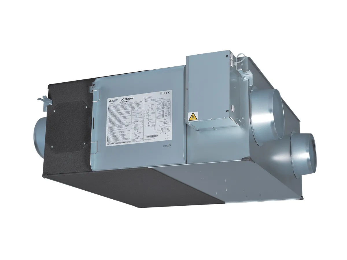 Recuperator de aer cu sistem de ventilație de tip canal Mitsubishi Electric LGH-100RVX3-E (debit de aer 1000 m³/h)