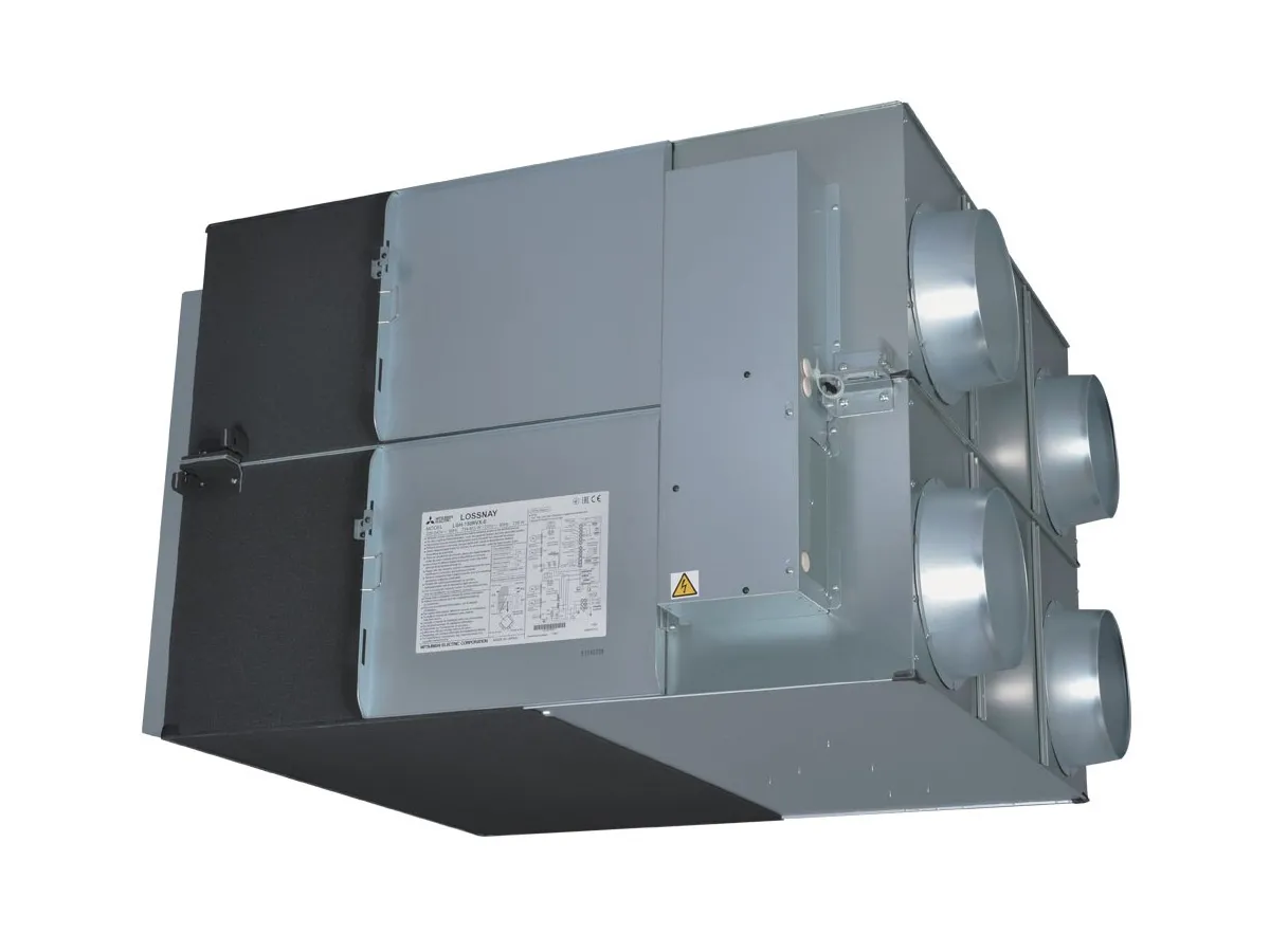 Recuperator de aer cu sistem de ventilație de tip canal Mitsubishi Electric LGH-150RVX3-E (debit de aer 1500 m³/h)