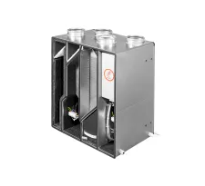 Unitate de ventilație cu recuperare de perete NEOVENT KNV LUX cu panou deschis