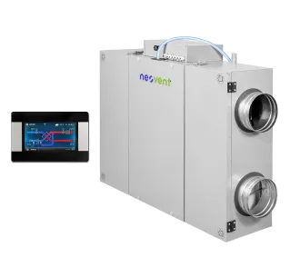 Recuperator de aer cu sistem de ventilație de perete NEOVENT KNP PERFECT 500 (debit de aer 500 m³/h)