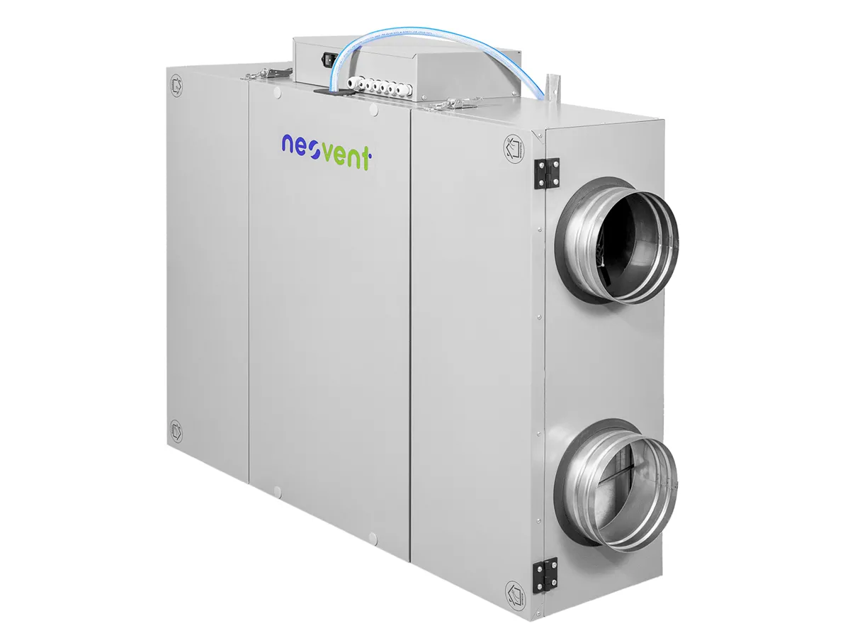 Unitate de ventilație cu recuperare de perete NEOVENT KNP PERFECT 1000, vedere laterală 