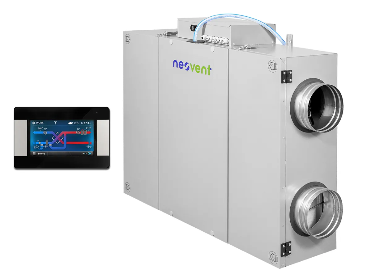 Recuperator de aer cu sistem de ventilație de perete NEOVENT KNP PERFECT 1000 (debit de aer 1000 m³/h)