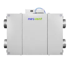 Unitate de ventilație cu recuperare de perete NEOVENT KNP PERFECT 1500, vedere frontală 