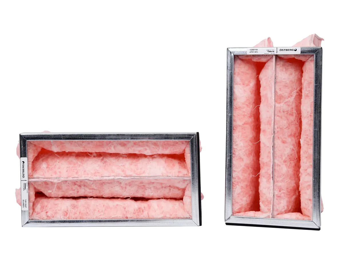 Set de filtre OSTBERG HERU 100 S EC (ePM1 65%), vedere frontala