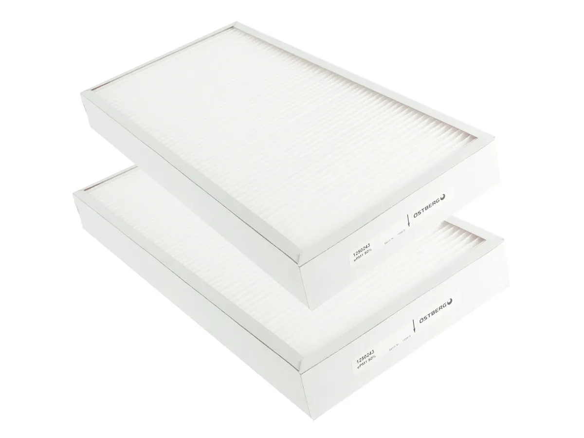 Set de filtre OSTBERG HERU 100 T EC (ePM1 50%), vedere laterala