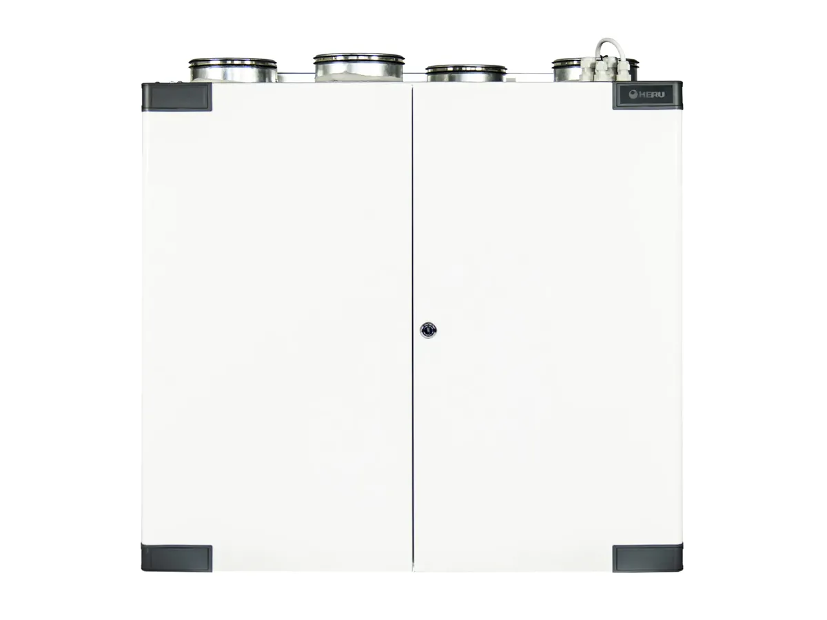 Unitate de ventilație cu recuperare de perete OSTBERG HERU 100 T EC-y2, vedere frontală