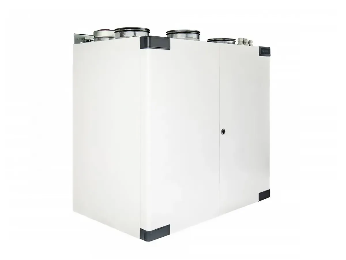 Unitate de ventilație cu recuperare de perete OSTBERG HERU 160 T EC-y2, vedere din partea stânga