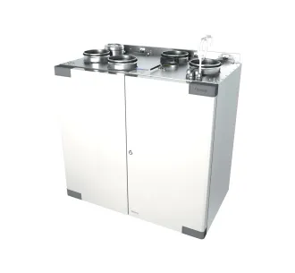 Recuperator de aer cu sistem de ventilație OSTBERG HERU 160 T EC-y2 RE (conexiune pe dreapta, debit de aer 659 m³/h)