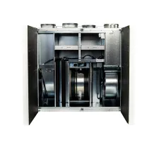 Unitate de ventilație cu recuperare de perete OSTBERG HERU 100 T EC-y2, în formă deschisă